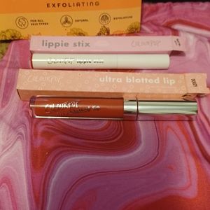 Brand new makeup bag; face washcloths and Colour pop lip